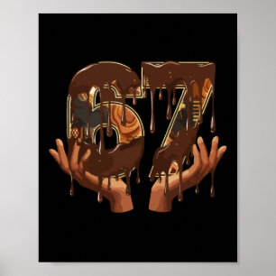 Affiche 67 Glace au Goutte de Mélanine Histoire Noire Mème