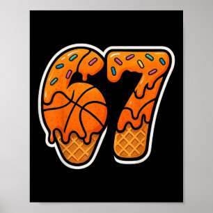 Affiche 67 Glace Dégoulinante Basketball Six Seven Mème Pa