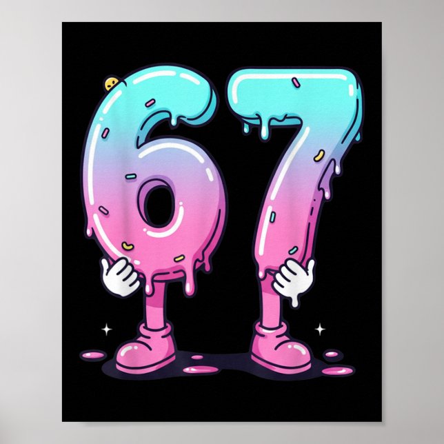 Affiche 67 Glace Dégoulinante (devant) Six Sept Mème Pour  (Devant)