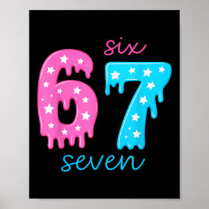 Affiche 67 Glace Dégoulinante Mème 6 7 Costume Couple Hall