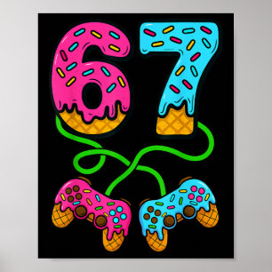 Affiche 67 Glace Dégoulinante Mème Joueur Six Sept Gen Alp