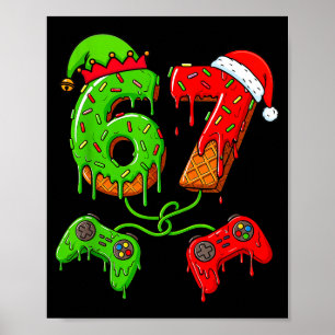 Affiche 67 Glace Dégoulinante Mème Joueur Six Sept Noël B