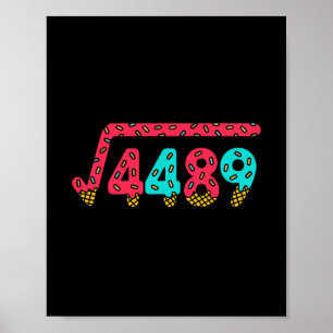 Affiche 67 Glace Dégoulinante Mème Racine Carrée 4489 Argo