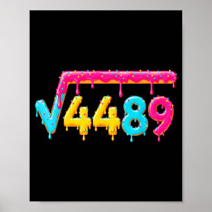 Affiche 67 Glace Drip Meme Racine Carrée 4489 Math Enseign