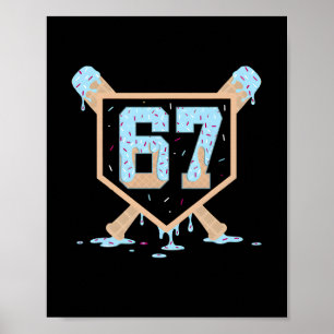 Affiche 67 Glace Goutte Bysebyll Mème Drôle Six Sept Ge