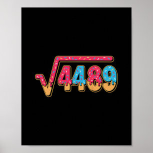 Affiche 67 Glace Goutte Meme Prof de Maths École Carré
