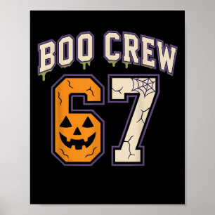 Affiche 67 Halloween Boo Crew Sports Jersey Brainrot mème