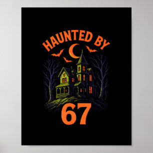 Affiche 67 Halloween Costume Brainrot Enseignant 6-7 Mème 