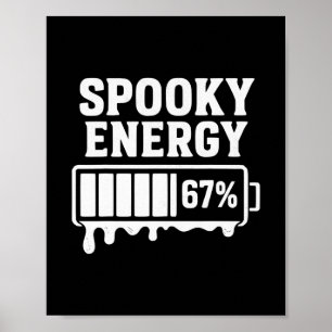 Affiche 67 Halloween Énergie Effrayante Brainrot Meme Six