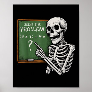 Affiche 67 Halloween Math Drôle Six Sept Mème Brainrot Crâ