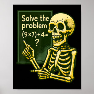 Affiche 67 Halloween Math Drôle Six Sept Mème Brainrot Squ
