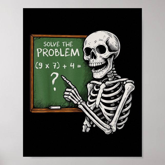 Affiche 67 Halloween Math Funny Six Seven Meme Brainrot Sk (Devant)