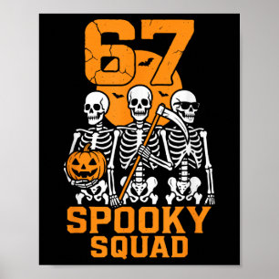 Affiche 67 Halloween Meme 6 7 Nombres Six Sept Enfants Squ