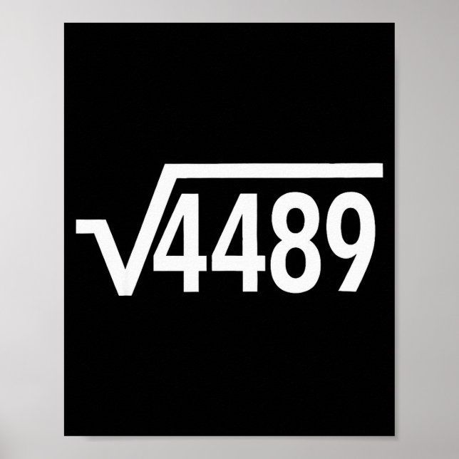 Affiche 67 Ice Cream Drip Meme Square Root 4489 Slang Math (Devant)
