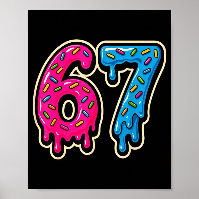 Affiche 67 Ice Cream Meme Six Seven  (Devant)