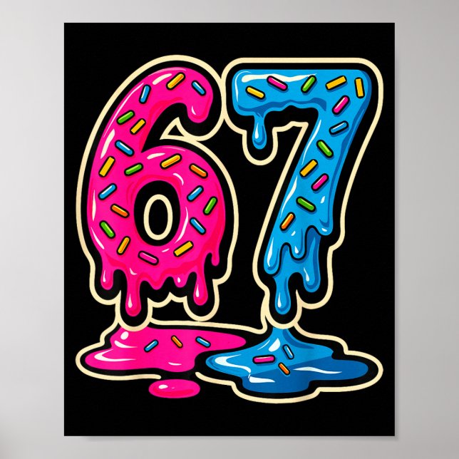 Affiche 67 Ice Cream Meme Six Seven  (Devant)