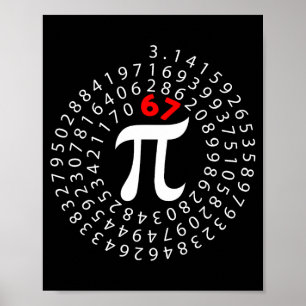 Affiche 67 jour six sept mème symbole mathématiques profes