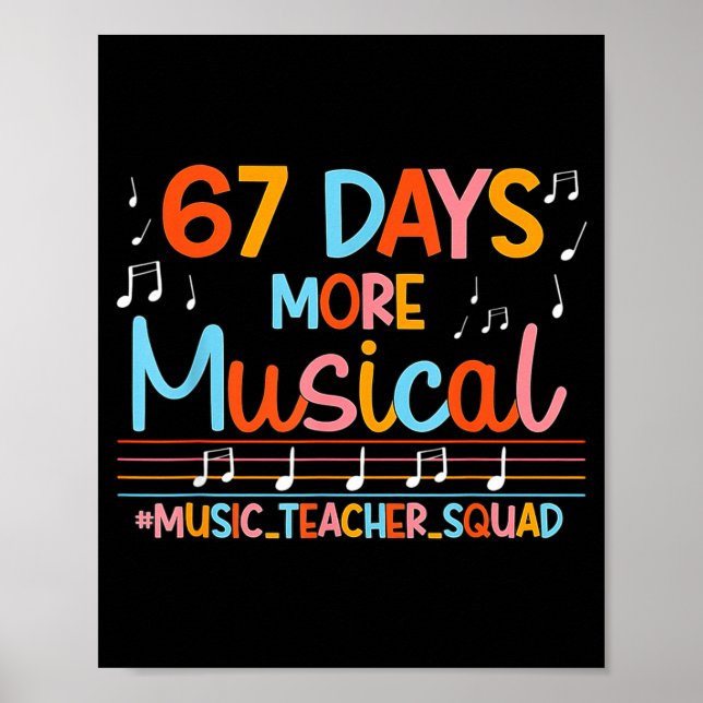 Affiche 67 jours de plus musical six sept mème professeur  (Devant)