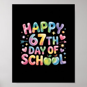Affiche 67 jours d'école drôle 67 mème enseignant