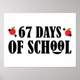 Affiche 67 Jours D'école Drôle Six Sept Meme