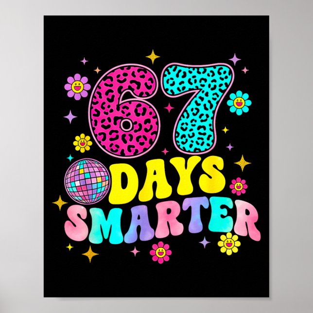 Affiche 67 jours plus intelligents École drôle 67 enseigna (Devant)