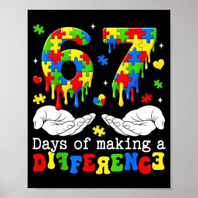 Affiche 67 jours pour faire une différence autisme prise d (Devant)
