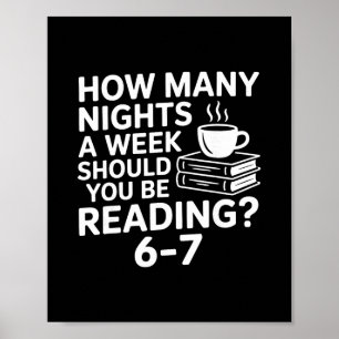 Affiche 67 Lecteur amateur de livres drôle Six Sept Mème B