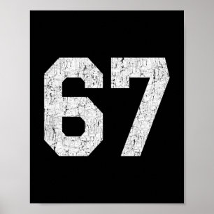 Affiche #67 Maillot Uniforme Sports Universitaires Numéro