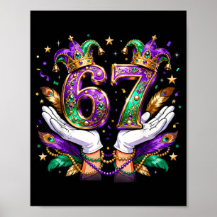 Affiche 67 Mardi Gras Mème Citation de fête de Carnaval _2