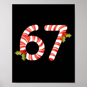 Affiche 67 Mas Meme Canne de Bonbon Six Sept Enfants Homme