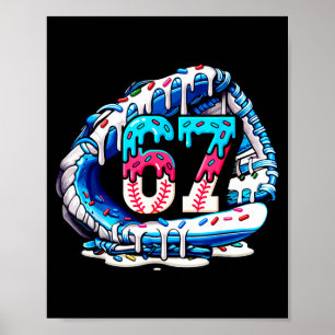 Affiche 67 Meme Argot Gant de Baseball Drip Glace Six Se