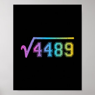 Affiche 67 Mème Carré Amusant Racine 4489 Adolescent Six S