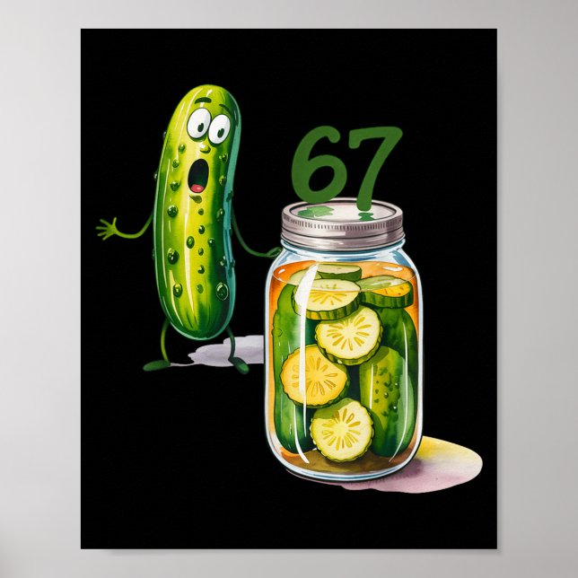 Affiche 67 Meme Ckle Surprise A Jar Of Sliced Ckles Cuber  (Devant)
