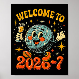 Affiche 67 Meme compte à rebours Bonne Année Drôle Nombre