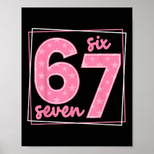 Affiche 67 mème d'anniversaire drôle numéro 67
