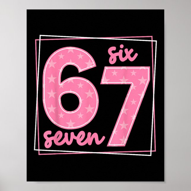 Affiche 67 mème d'anniversaire drôle numéro 67  (Devant)