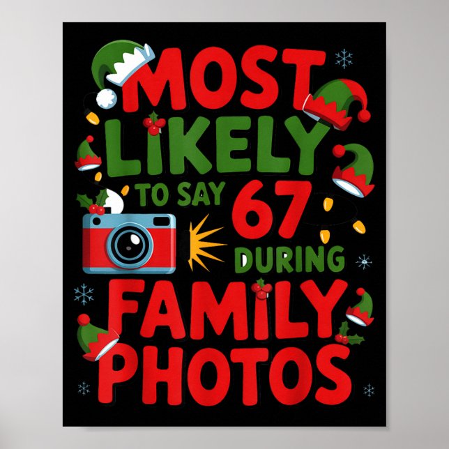 Affiche 67 Meme de Noël drôle le plus susceptible de dire  (Devant)