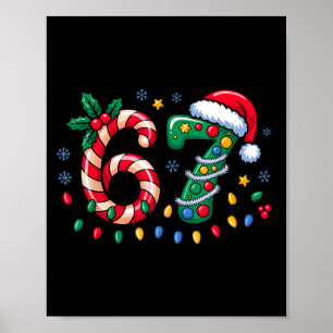 Affiche 67 Meme de Noël Six Sept Xmas Drôle Garçons Filles