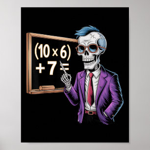 Affiche 67 Mème de professeur de mathématiques Brainrot Si