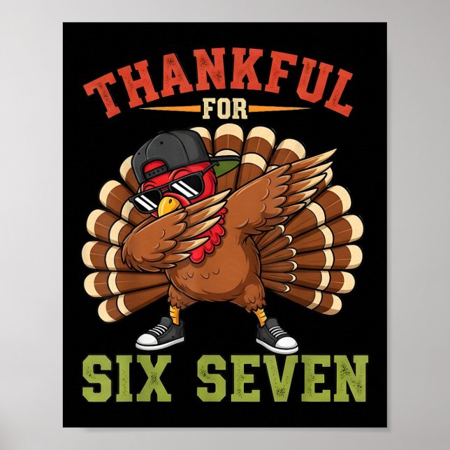 Affiche 67 Meme de Thanksgiving drôle de dindon reconnaiss (Devant)