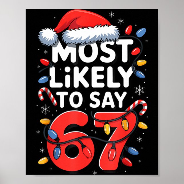 Affiche 67 Meme drôle de conception de Meme de Noël le plu (Devant)
