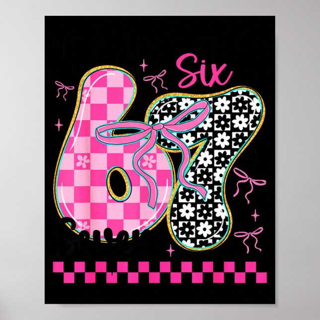 Affiche 67 Meme drôle rempli de cœurs Six Sept Valenti (Devant)