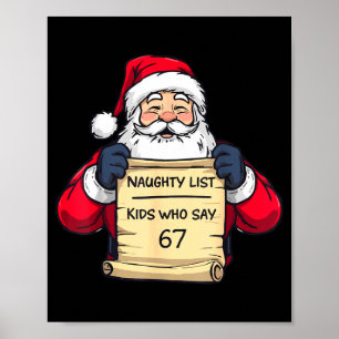 Affiche 67 Mème Drôle Six Sept Noël Pour Hommes Femmes Ki