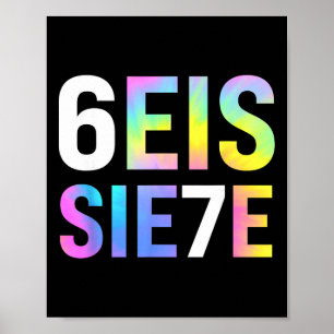 Affiche 67 Meme espagnol Seis Siete Six Seven Drôle espagn