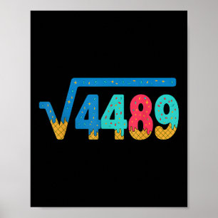 Affiche 67 Mème Glace Goutte Racine Carrée 4489 Argot Math