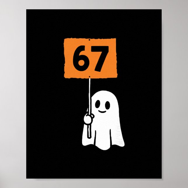 Affiche 67 Meme Humor 6-7 Funny Six Seven Halloween  (Devant)