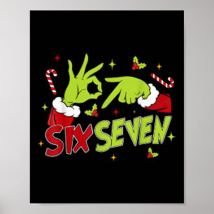 Affiche 67 Meme humour 6-7 Drôle Six Sept Noël