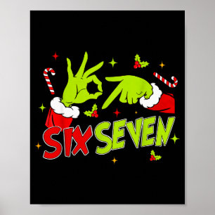 Affiche 67 Meme humour 6-7 Drôle Six Sept Noël