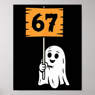 Affiche 67 Meme humour 6-7 Six Sept Halloween
