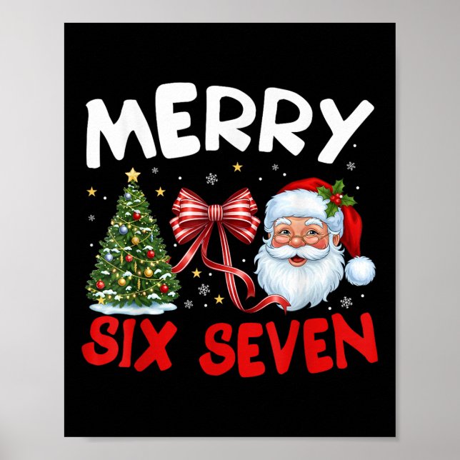 Affiche 67 Meme Joyeux Six Sept Santa Coquette Drôle Chris (Devant)